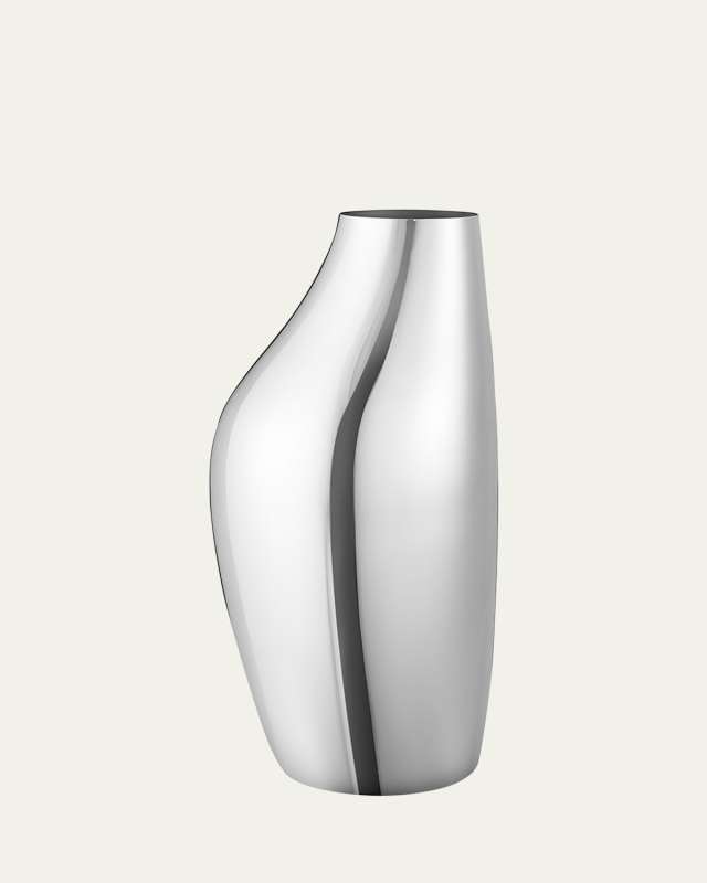 Sky Stainless Steel Floor Vase, 18"